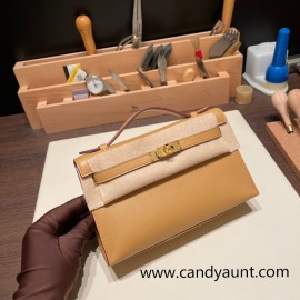0M/Chai Gold Hardware kelly pochette  swift 