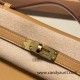Hermes Kelly pochette swift 0M/Chai Gold Hardware Pochette--037 Hermes Kelly pochette swift 0M/Chai Gold Hardware Pochette--037