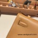 Hermes Kelly pochette swift 0M/Chai Gold Hardware Pochette--037 Hermes Kelly pochette swift 0M/Chai Gold Hardware Pochette--037