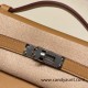Hermes Kelly pochette swift 0M/Chai Silver Hardware Pochette--038 Hermes Kelly pochette swift 0M/Chai Silver Hardware Pochette--038