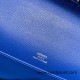 Hermes Kelly pochette swift 7T/ Blue Electric Silver Hardware Pochette--040 Hermes Kelly pochette swift 7T/ Blue Electric Silver Hardware Pochette--040