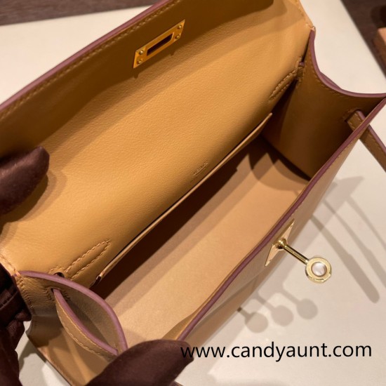 Hermes Kelly pochette swift 4B /Biscuit Gold Hardware Pochette--041 Hermes Kelly pochette swift 4B /Biscuit Gold Hardware Pochette--041