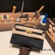 Hermes Kelly pochette swift 89/ Black (Noir) Gold Hardware Pochette--042 Hermes Kelly pochette swift 89/ Black (Noir) Gold Hardware Pochette--042