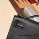 Hermes Kelly pochette swift 89/ Black (Noir) Gold Hardware Pochette--042 Hermes Kelly pochette swift 89/ Black (Noir) Gold Hardware Pochette--042