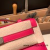  0D /Rose Mexico Silver Hardware kelly pochette  swift 