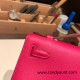 Hermes Kelly pochette swift 0D /Rose Mexico Silver Hardware Pochette--044 Hermes Kelly pochette swift 0D /Rose Mexico Silver Hardware Pochette--044