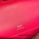 Hermes Kelly pochette swift 0D /Rose Mexico Silver Hardware Pochette--044 Hermes Kelly pochette swift 0D /Rose Mexico Silver Hardware Pochette--044