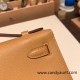 Hermes Kelly pochette swift 4B /Biscuit Silver Hardware Pochette--046 Hermes Kelly pochette swift 4B /Biscuit Silver Hardware Pochette--046