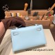 Hermes Kelly pochette swift 7R /Azur Gold Hardware Pochette--047 Hermes Kelly pochette swift 7R /Azur Gold Hardware Pochette--047
