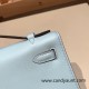 Hermes Kelly pochette swift 7R /Azur Gold Hardware Pochette--047 Hermes Kelly pochette swift 7R /Azur Gold Hardware Pochette--047