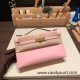 Hermes Kelly pochette swift 3Q/ Rose Sakura Gold Hardware Pochette--052 Hermes Kelly pochette swift 3Q/ Rose Sakura Gold Hardware Pochette--052