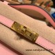 Hermes Kelly pochette swift 3Q/ Rose Sakura Gold Hardware Pochette--052 Hermes Kelly pochette swift 3Q/ Rose Sakura Gold Hardware Pochette--052