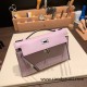 Hermes Kelly pochette swift 5H Cyclamen Silver Hardware Pochette--056 Hermes Kelly pochette swift 5H Cyclamen Silver Hardware Pochette--056
