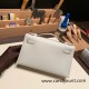 Hermes Kelly pochette swift 80 /Pearl Grey Silver Hardware Pochette--058 Hermes Kelly pochette swift 80 /Pearl Grey Silver Hardware Pochette--058