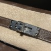 ostrich kelly pochette  47/Chocolat  