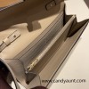 81/Gris Tourterelle  Silver Hardware  Full Handmade Kelly to go   epsom  