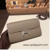 18/Étoupe Grey (Étoupe)   Silver Hardware Full Handmade Kelly to go   epsom  