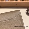 18/Étoupe Grey (Étoupe)   Silver Hardware Full Handmade Kelly to go   epsom  