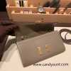 18/Étoupe Grey (Étoupe)   Gold Hardware  Full Handmade Kelly to go   epsom  