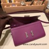 P9/Anemone  Silver Hardware  Full Handmade Kelly to go   epsom  