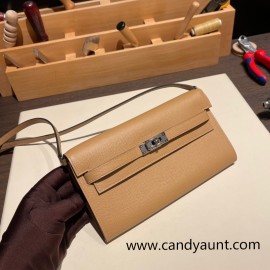  Silver Hardware   kellyto-038 Full Handmade Kelly Wallet Long To Go  epsom 