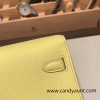  9R/Limeライム Silver Hardware  Full Handmade Kelly Wallet Long To Go  epsom 