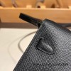  89/Black (Noir)  Gold Hardware    Full Handmade Kelly Wallet Long To Go  epsom 