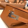 37 /Gold  Silver Hardware  Full Handmade Kelly Wallet Long To Go  epsom 