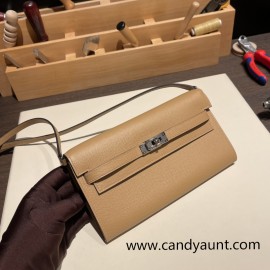 Silver Hardware  Full Handmade Kelly Wallet Long To Go  epsom 