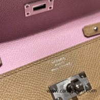 Silver Hardware  Full Handmade Kelly Wallet Long To Go  epsom 