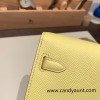  9R/Lime  Gold Hardware  Full Handmade Kelly Wallet Long To Go   epsom  