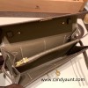  18/Étoupe Grey  Gold Hardware   Full Handmade Kelly Wallet Long To Go   epsom  