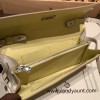 10/Craie & 1Z/Jaune Poussin  Silver Hardware   kellyto-066 Full Handmade Kelly Wallet Long To Go   epsom  