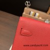 S3/Rouge Cœur   Silver Hardware  Full Handmade Kelly Wallet Long To Go   epsom  