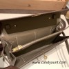  8C/Elephant Grey  Gold Hardware  Full Handmade Kelly Wallet Long To Go   epsom  