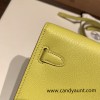  9R/Lime  ライム Silver Hardware  Full Handmade Kelly Wallet Long To Go   epsom  