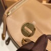 Hermes Lindy 26cm swift 0M/Chai & X9 /Mauve Sylvestre Gold Hardware lindy26-006
