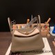 Hermes Lindy 26cm Clemence 18 /Étoupe Grey Gold Hardware lindy26-010 Hermes Lindy 26cm Clemence 18 /Étoupe Grey Gold Hardware lindy26-010