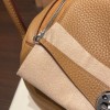 Hermes Lindy 26cm Clemence 4B /Biscuit Silver Hardware lindy26-013