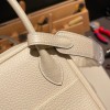 Hermes Lindy 26cm Clemence I2 /Nata Silver Hardware lindy26-020