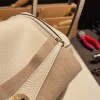 Hermes Lindy 26cm Clemence I2 /Nata Gold Hardware lindy26-021