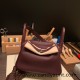 Hermes Lindy 26cm Clemence 0G /Rouge Sellier Silver Hardware lindy26-026 Hermes Lindy 26cm Clemence 0G /Rouge Sellier Silver Hardware lindy26-026