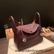 Hermes Lindy 26cm Clemence 0G /Rouge Sellier Silver Hardware lindy26-026 Hermes Lindy 26cm Clemence 0G /Rouge Sellier Silver Hardware lindy26-026