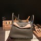 Hermes Lindy 26cm Clemence 8F /Etain Silver Hardware lindy26-031 Hermes Lindy 26cm Clemence 8F /Etain Silver Hardware lindy26-031