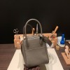 Hermes Lindy 26cm Clemence 8F /Etain Silver Hardware lindy26-031