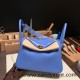 Hermes Lindy 26cm Clemence 2T /Blue Paradise Gold Hardware lindy26-036 Hermes Lindy 26cm Clemence 2T /Blue Paradise Gold Hardware lindy26-036