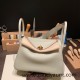 Hermes Lindy 26cm Clemence 80 /Pearl Grey Gold Hardware lindy26-038 Hermes Lindy 26cm Clemence 80 /Pearl Grey Gold Hardware lindy26-038