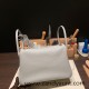 Hermes Lindy 26cm Clemence 4Z /Gris Mouette Gold Hardware lindy26-039 Hermes Lindy 26cm Clemence 4Z /Gris Mouette Gold Hardware lindy26-039