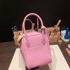 Hermes Lindy 26cm Clemence X9 /Mauve Sylvestre Silver Hardware lindy26-040