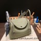 Hermes Lindy 26cm Clemence Q1 /Sauge Silver Hardware lindy26-041 Hermes Lindy 26cm Clemence Q1 /Sauge Silver Hardware lindy26-041